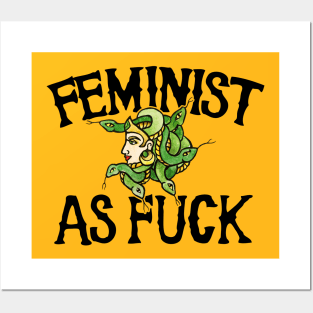 Feminist as FUCK Posters and Art